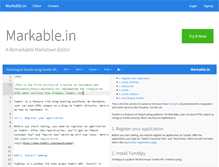 Tablet Screenshot of markable.in
